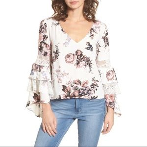 Leith floral top